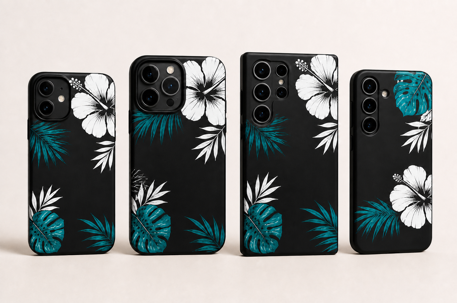 Hibiscus Black Mapamoli phone case