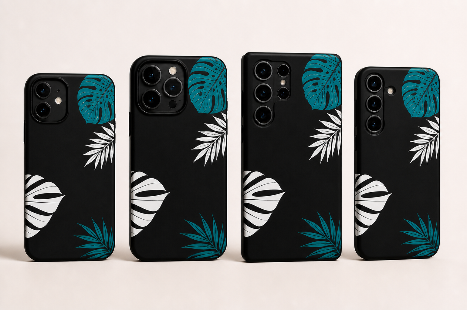Monstera Black Mapamoli phone case