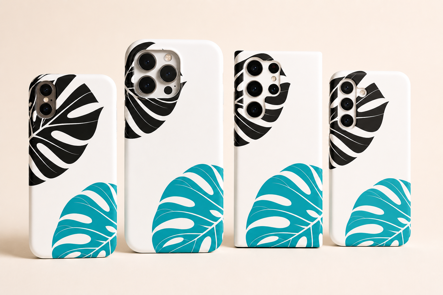 Monstera White Mapamoli phone case