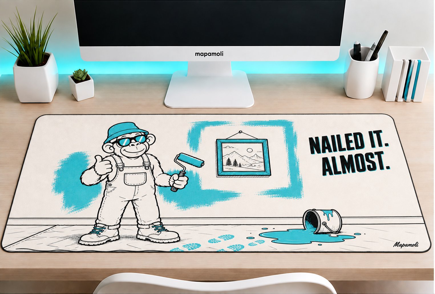 Nailed It. Almost. Mapamoli desk mat