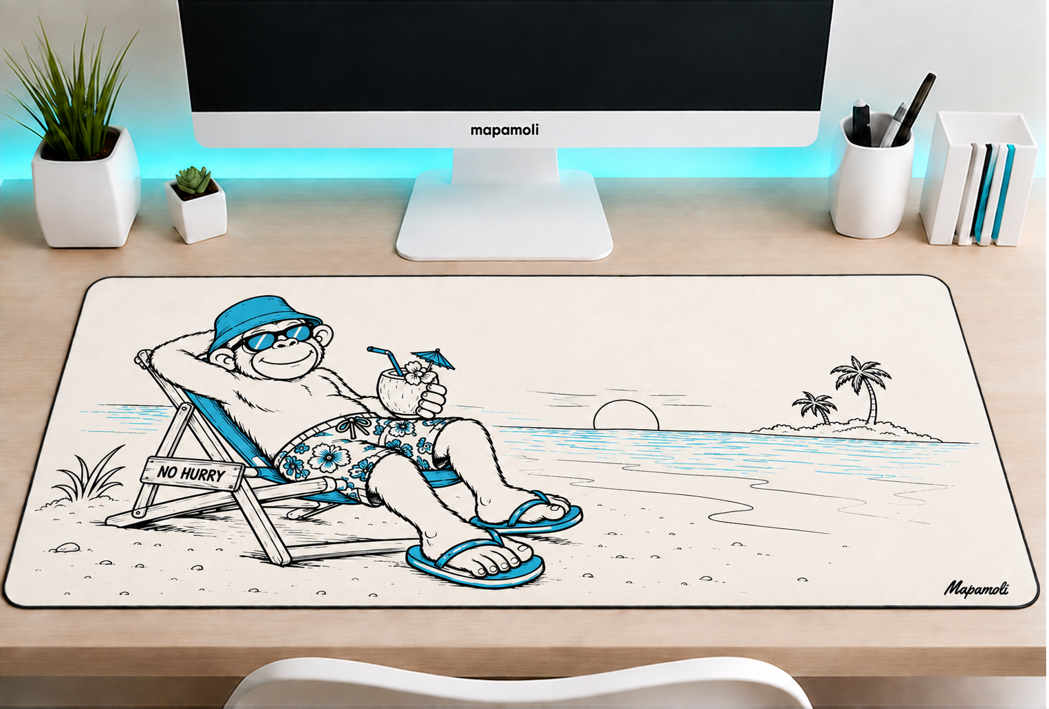 No Hurry Mapamoli desk mat