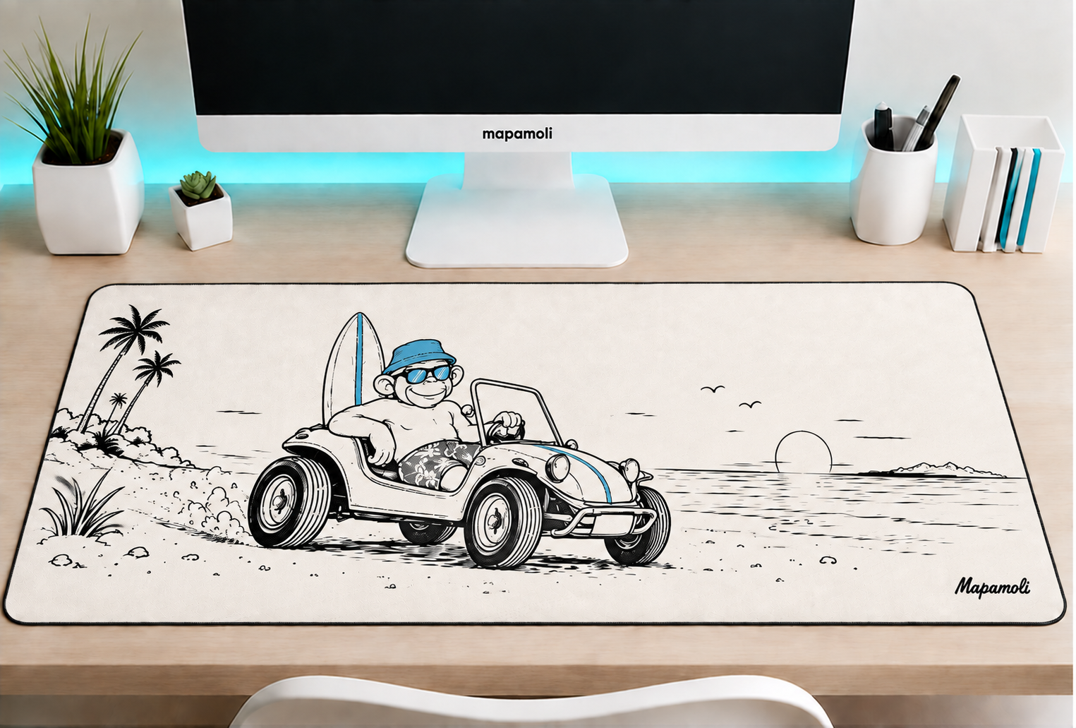 Beach Buggy Mapamoli desk mat