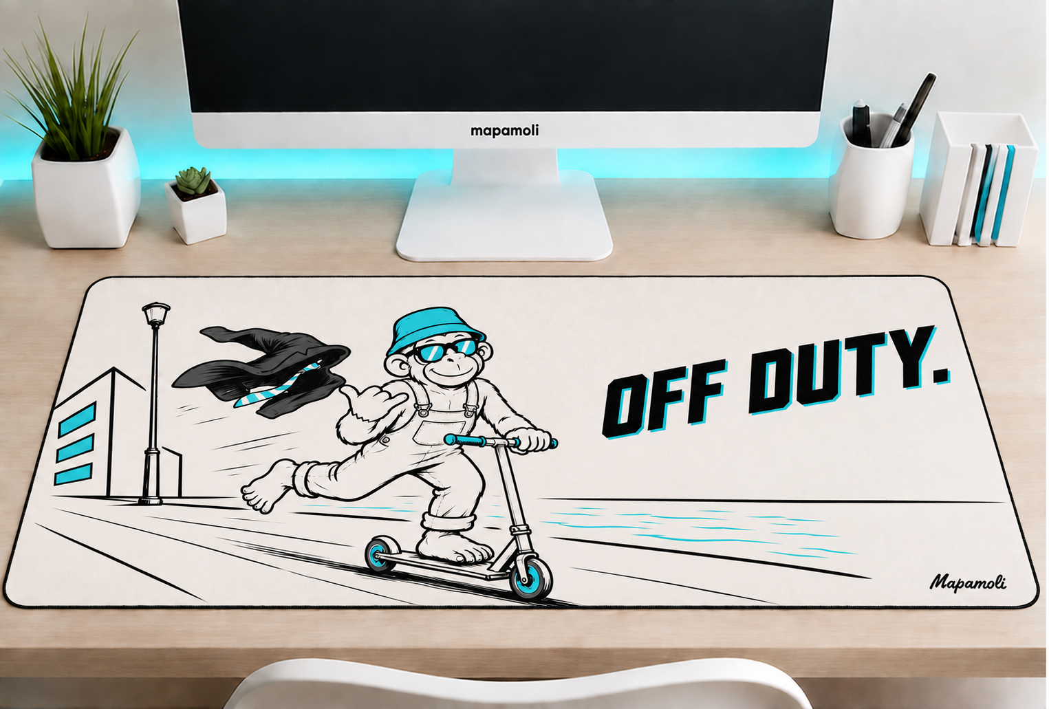 Off Duty II Mapamoli desk mat