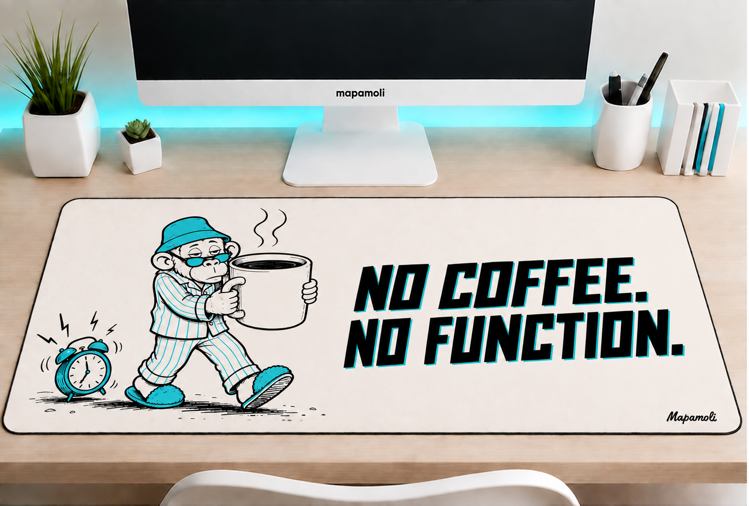 No Coffee. No Function. II Mapamoli desk mat