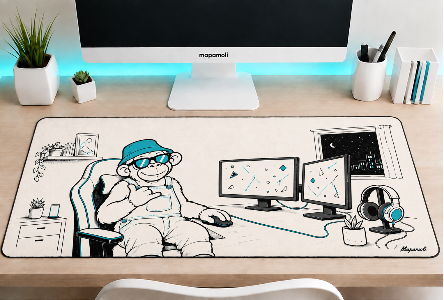Gaming Mode Mapamoli desk mat