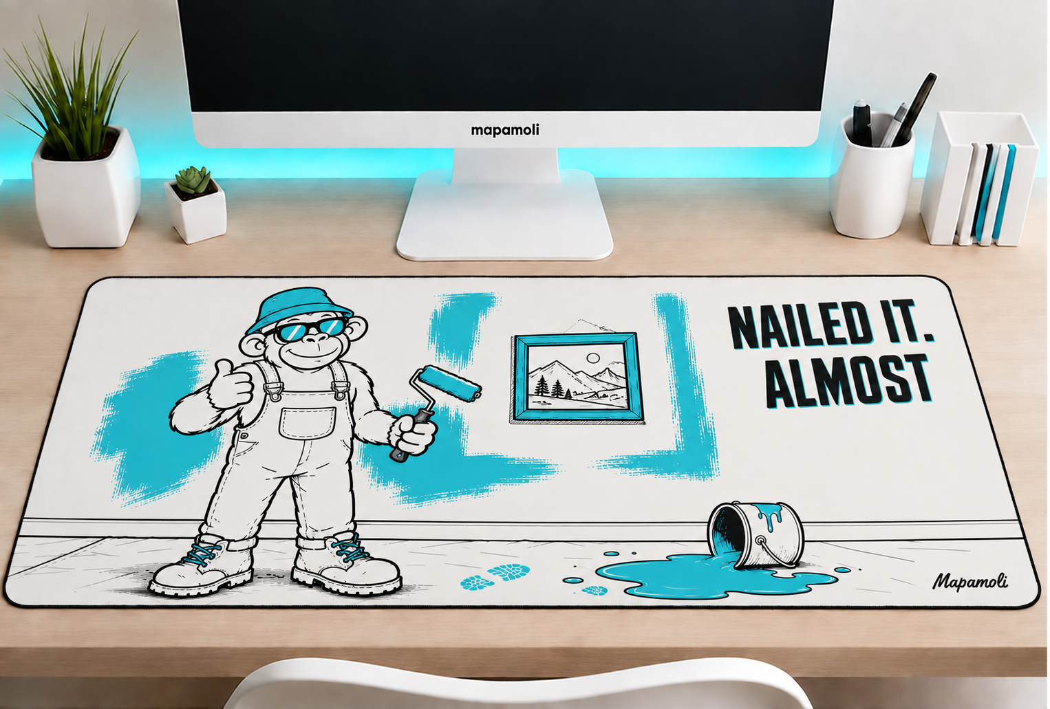 Nailed It. Almost. II Mapamoli desk mat