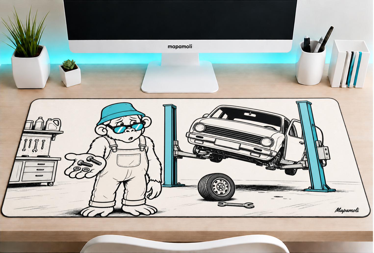 Garage Day Mapamoli desk mat