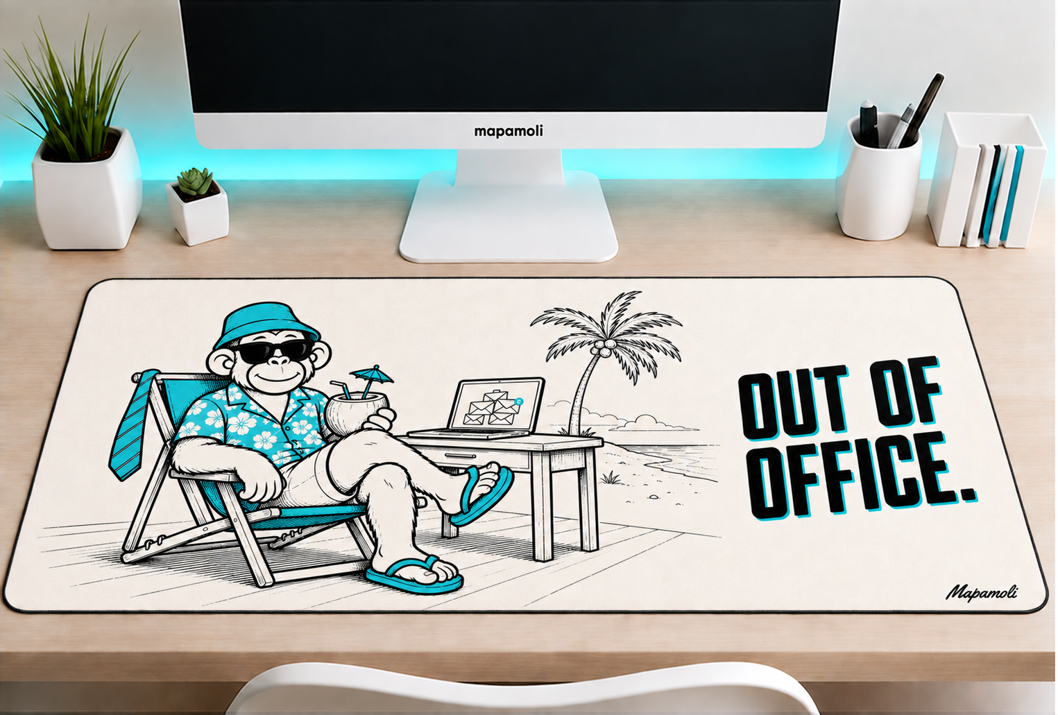 Out of Office Mapamoli desk mat