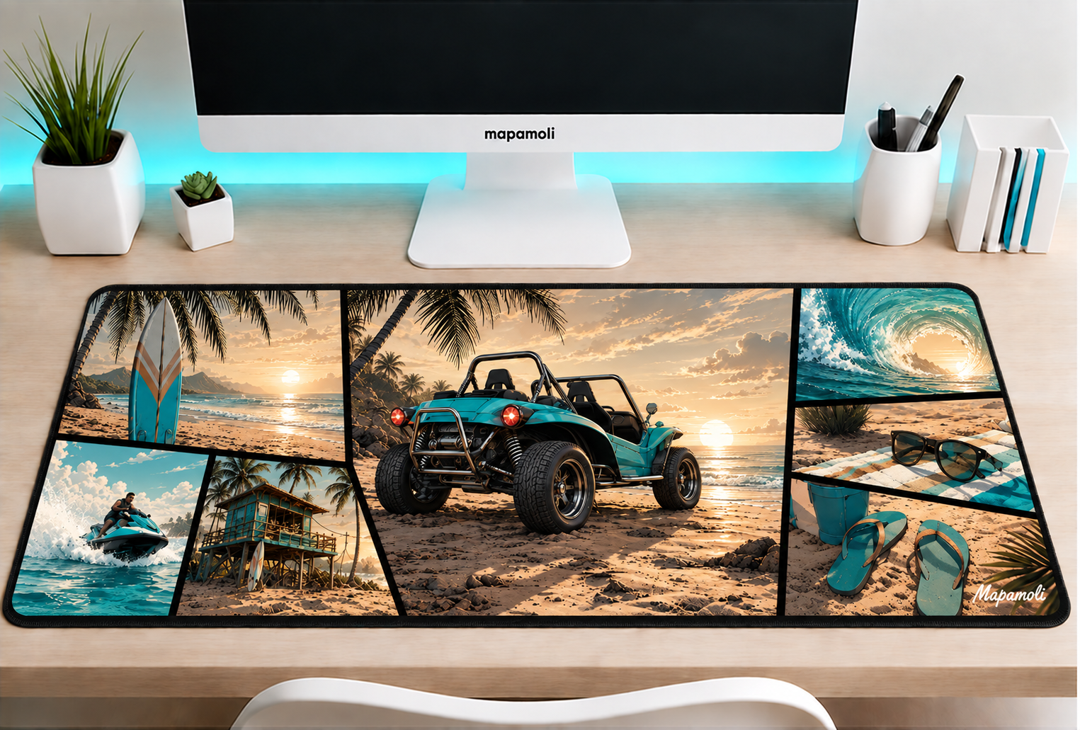 Beach Buggy Mapamoli desk mat