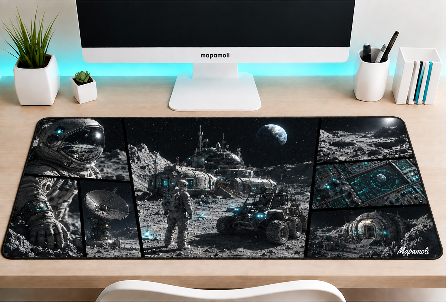 Lunar Station Mapamoli desk mat