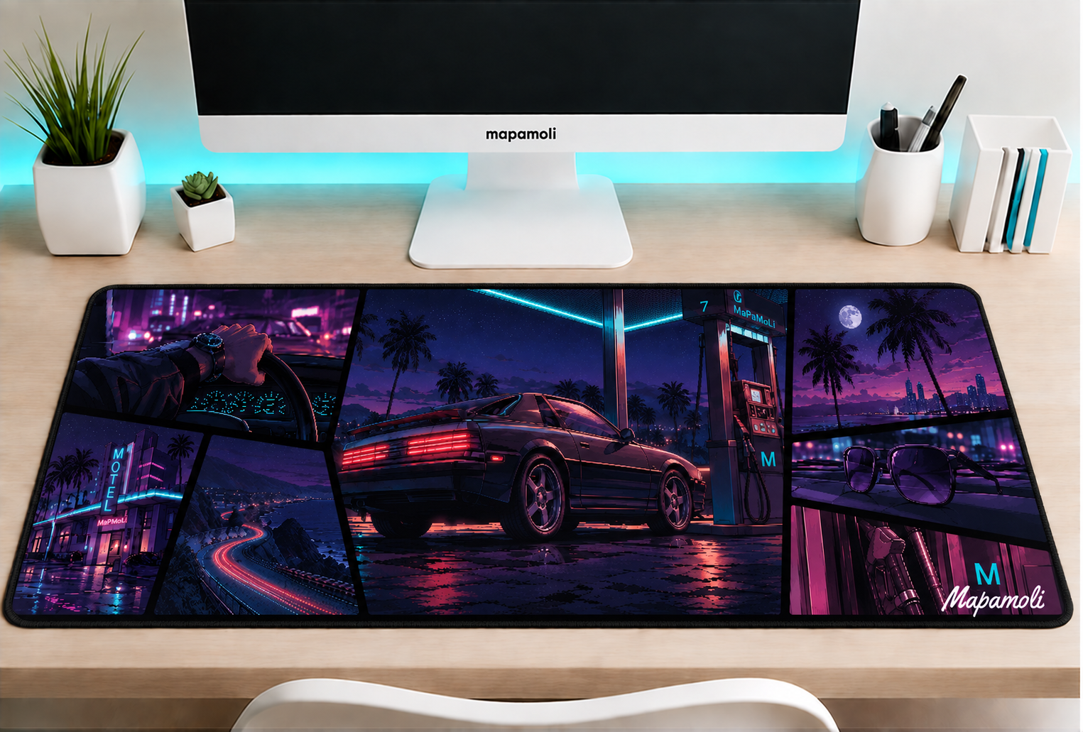 Midnight Run Mapamoli desk mat