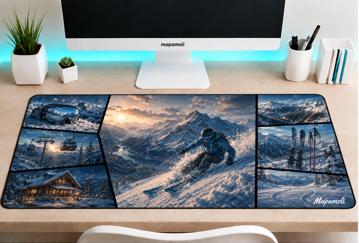 Ski Mapamoli desk mat