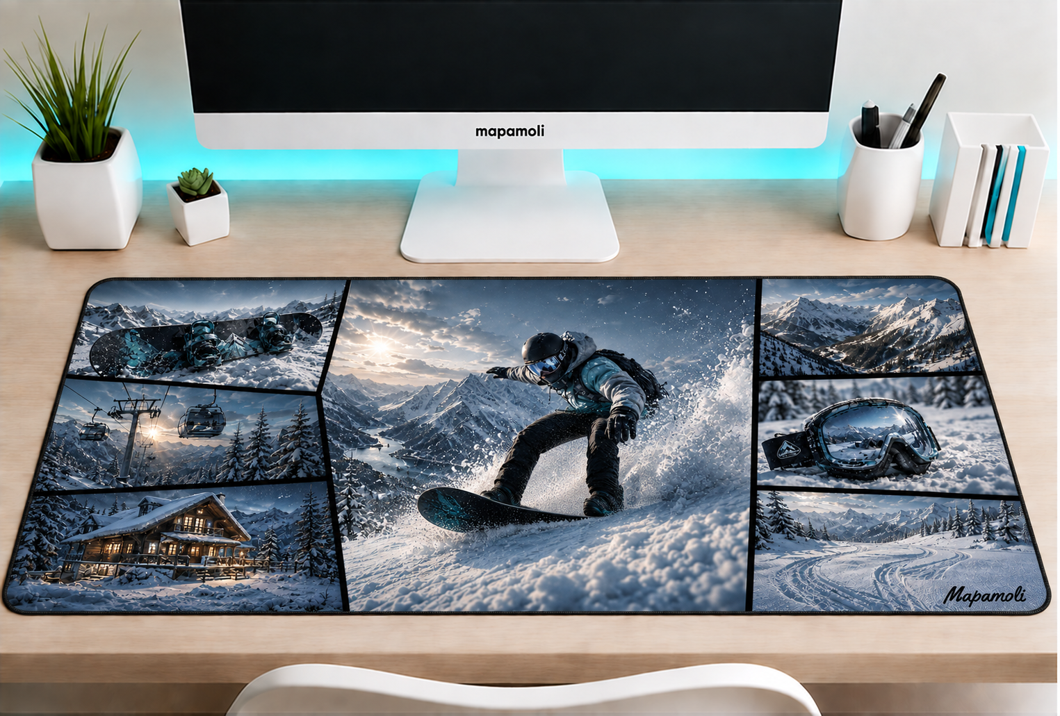 Snowboard Mapamoli desk mat