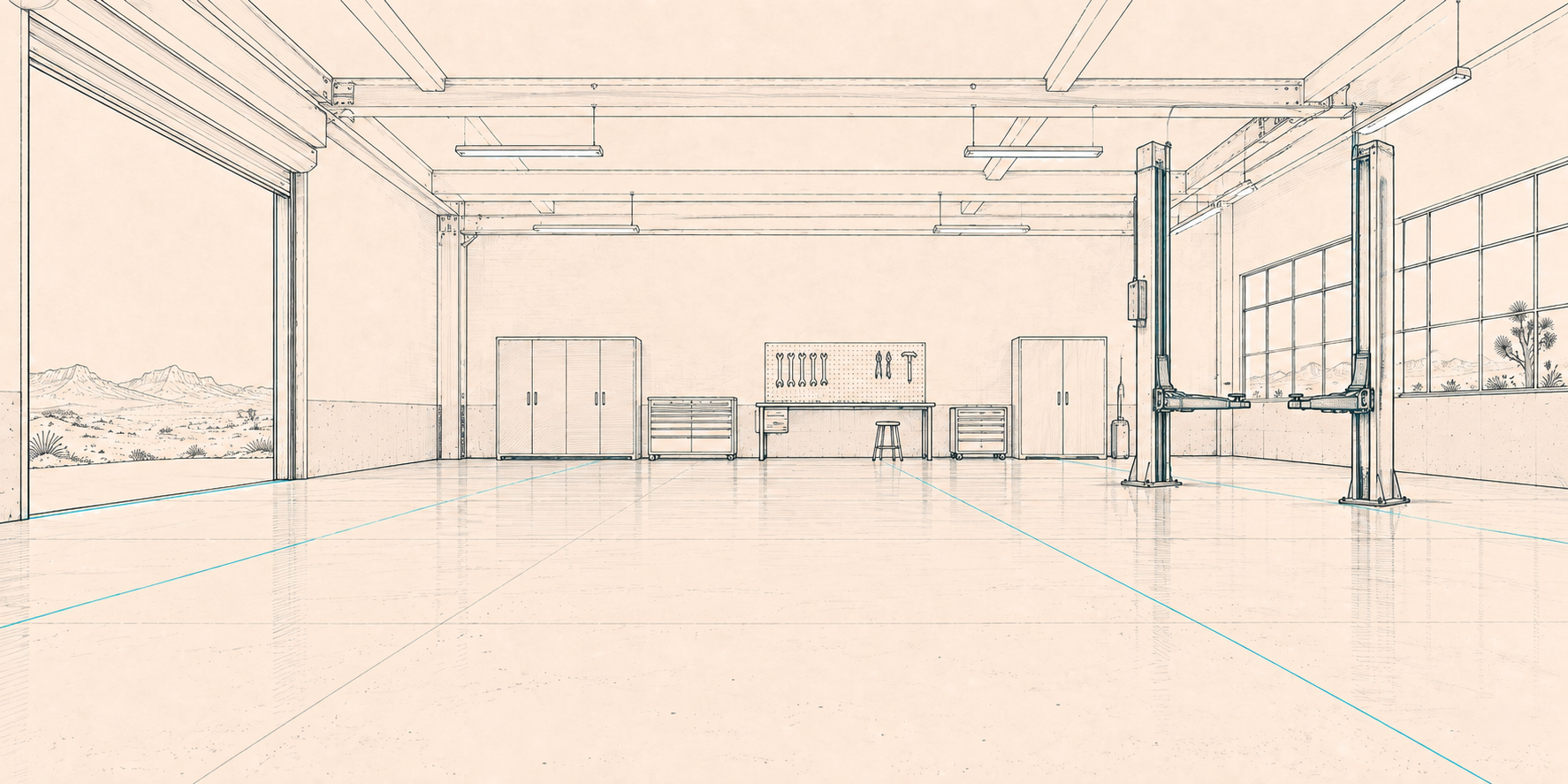Garage setting